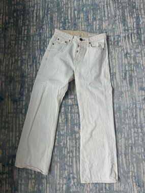 rag & bone women’s  White/Light cream straight leg Jeans